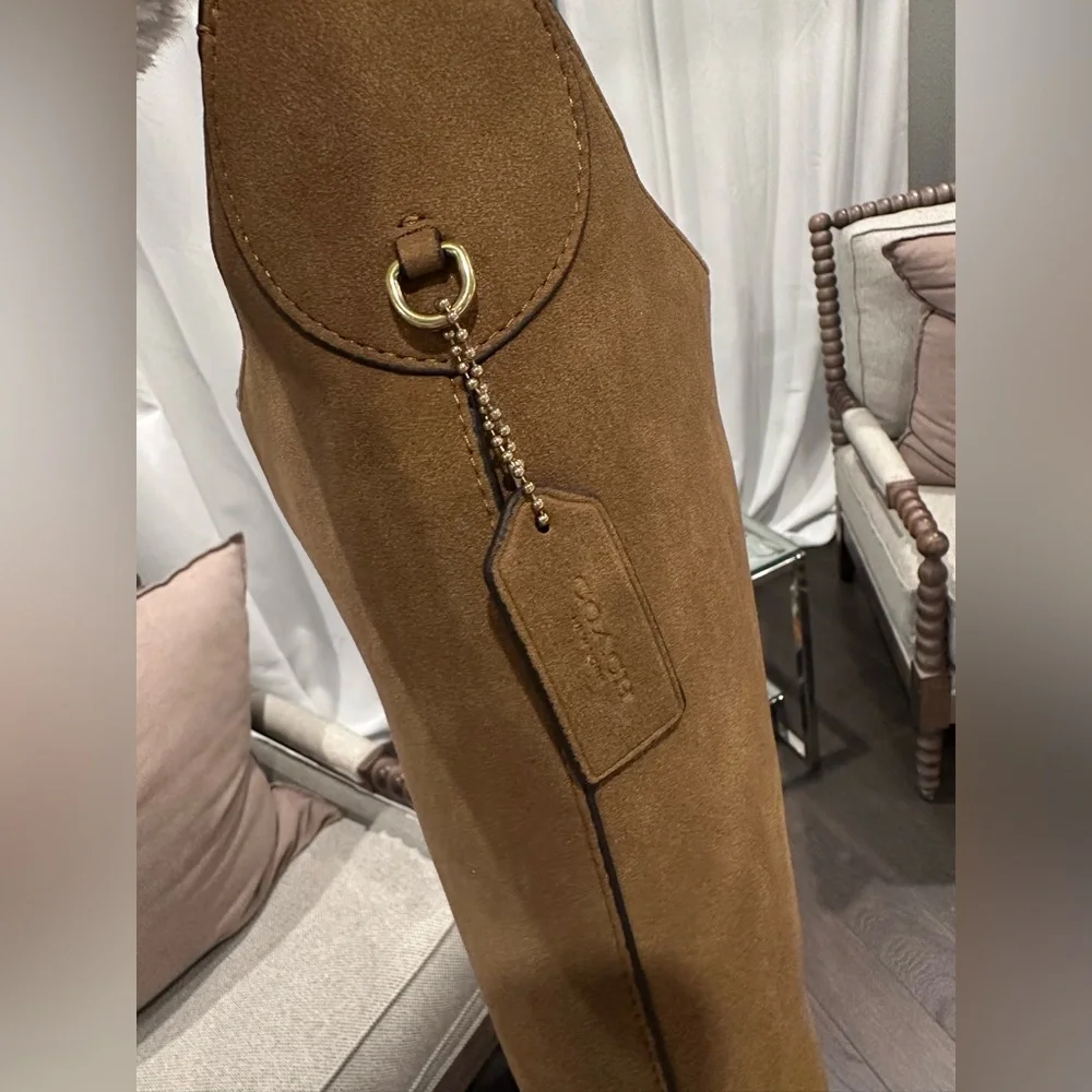 Coach Suede Shoulder Bag - Picture 3 of 4